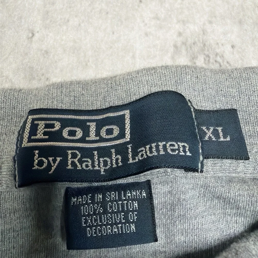 Vintage Polo Ralph Lauren Mens Polo XL Gray Soft Touch Cotton Short Sleeve Shirt